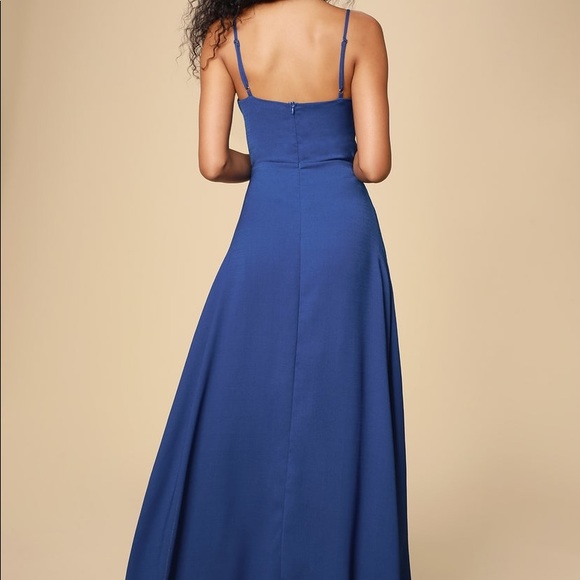 Lulus Evening Maxi Dress in Royal Blue - Picture 4 of 5